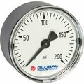 Wika Instrument Global Industrial„¢ 2" Pressure Gauge, 60 PSI, 1/4" NPT CBM, Plastic 52926257